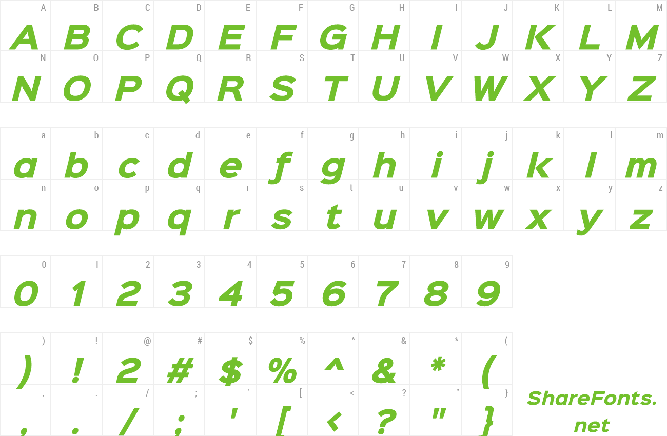 Font Sinkin Sans 700 Bold Italic preview